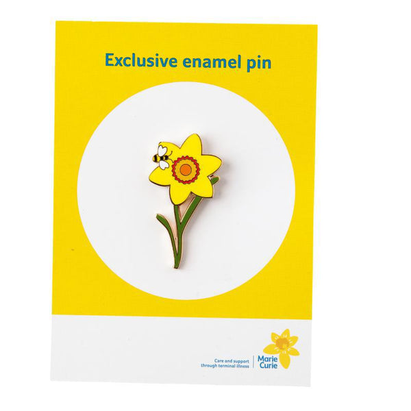 Daffodil & Bee Enamel Pin