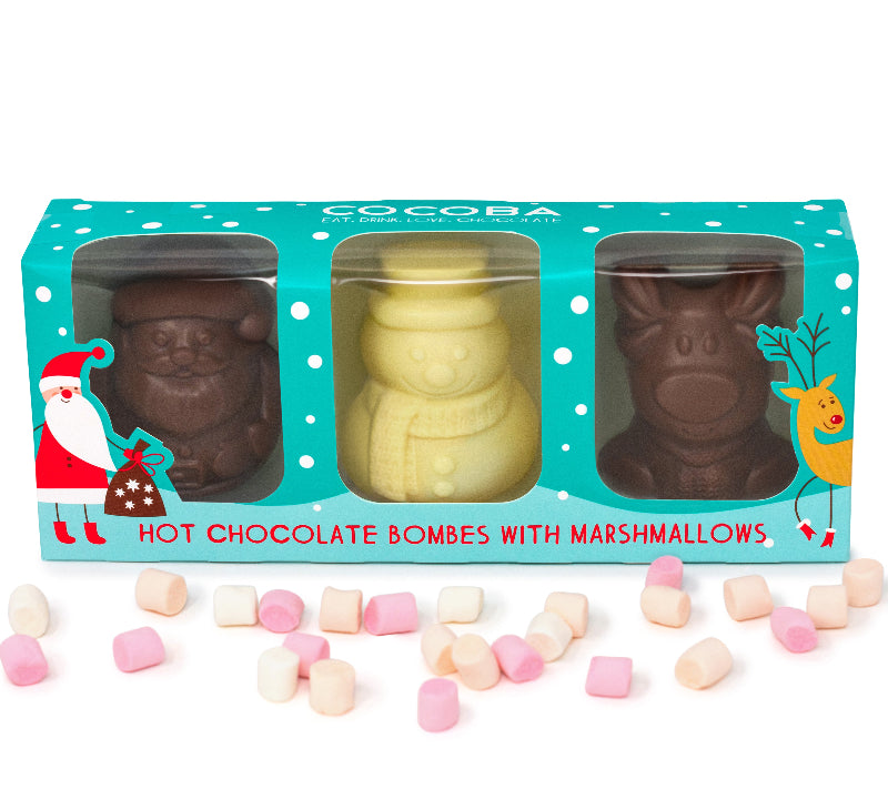 COCOBA Set of 3 Character Hot Chocolate Bombes