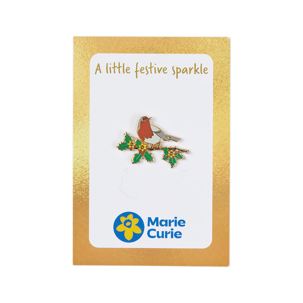 Marie Curie Christmas Robin Pin Marie Curie Online Shop