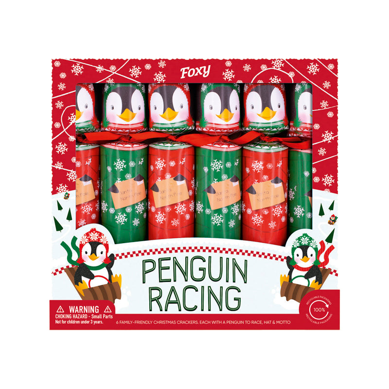 Penguin Racing Christmas Crackers Marie Curie Online Shop