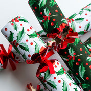 Holly Delux Christmas Crackers (6 pcs)
