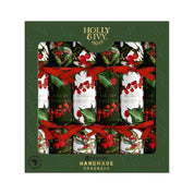 Festive Christmas Crackers - Holly and Berry Sprigs 12 per pack
