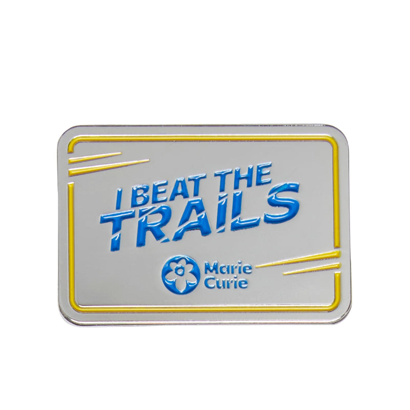 Beat the trails Pin Badge – Marie Curie Online Shop