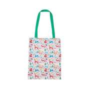 Recycled Cotton Shopper- Folk Woodland - multi colour