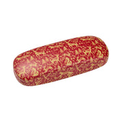 Folk Woodland Glasses Case (Red & Gold)