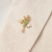 Snowdrop & Berries Marie Curie Pin
