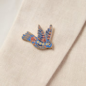 Folk Bird Marie Curie Pin