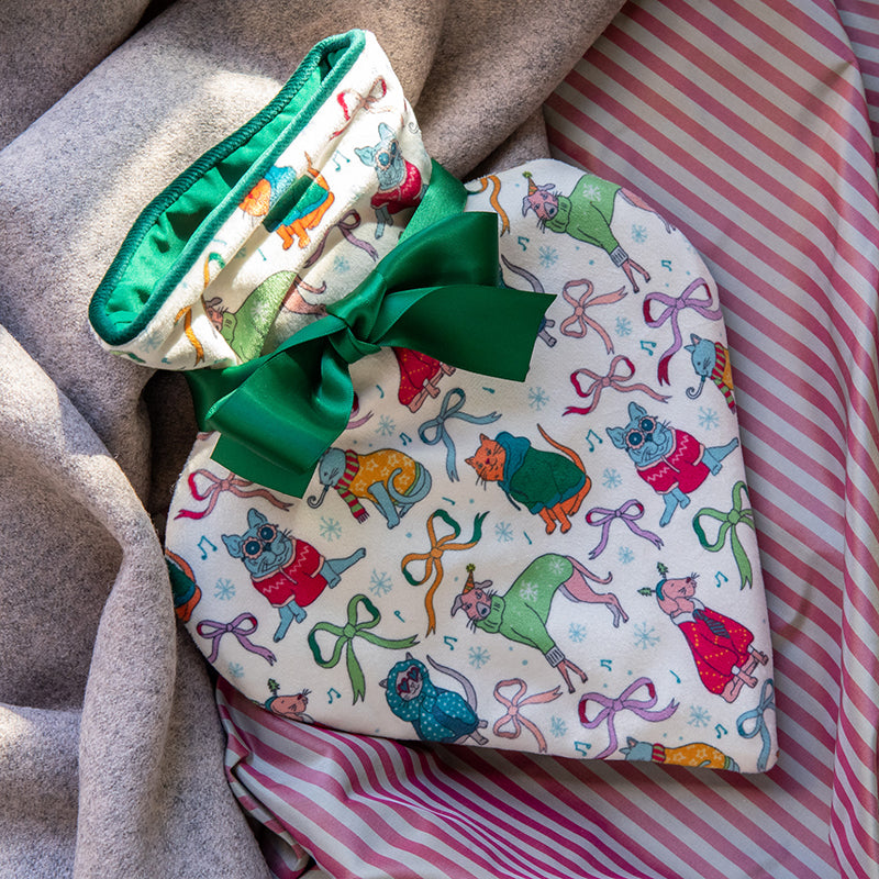 Heathcotes Emporium Heart Shaped Hot Water Bottle