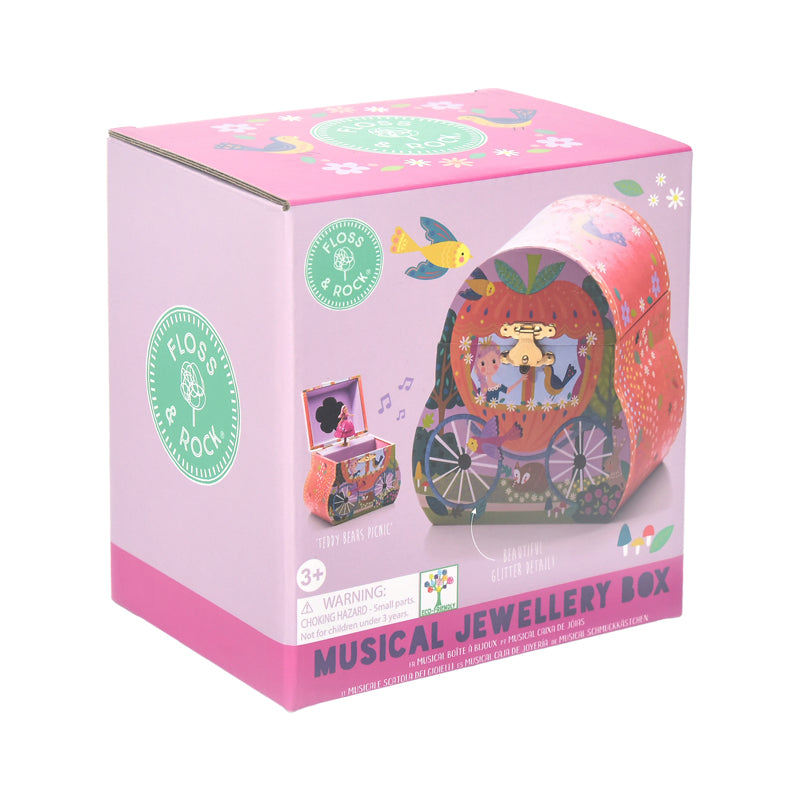Fairytale Carriage Musical Jewellery Box (plays teddybears picnic)