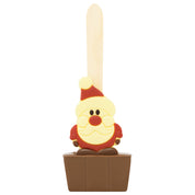 Christmas Santa hot chocolate spoon - milk chocolate
