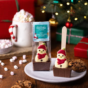 Christmas Snowman Hot Chocolate spoon - Milk Chocolate