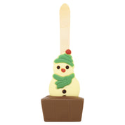 Christmas Snowman Hot Chocolate spoon - Milk Chocolate
