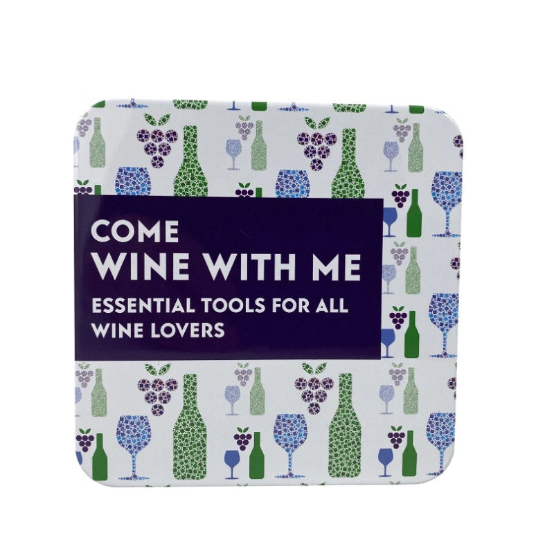 Apples to Pears Gifts for Grown Ups. Come Wine With Me Tin