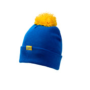 Marie Curie Blue Beanie Hat with Pom Pom