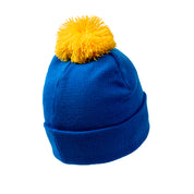 Marie Curie Blue Beanie Hat with Pom Pom