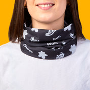 Marie Curie Runners Snood - Black & Grey
