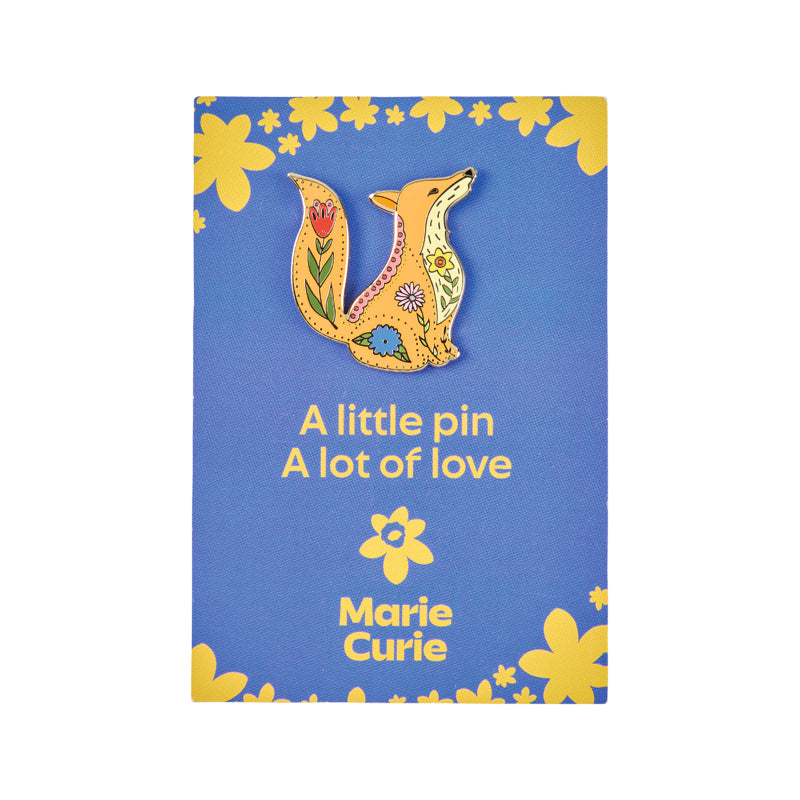 Marie Curie Spring Fox Pin – Marie Curie Online Shop
