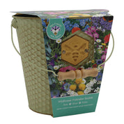 Bee Friends - Honeycombe Bucket with Plaque - Wildflowers Mix Seeds