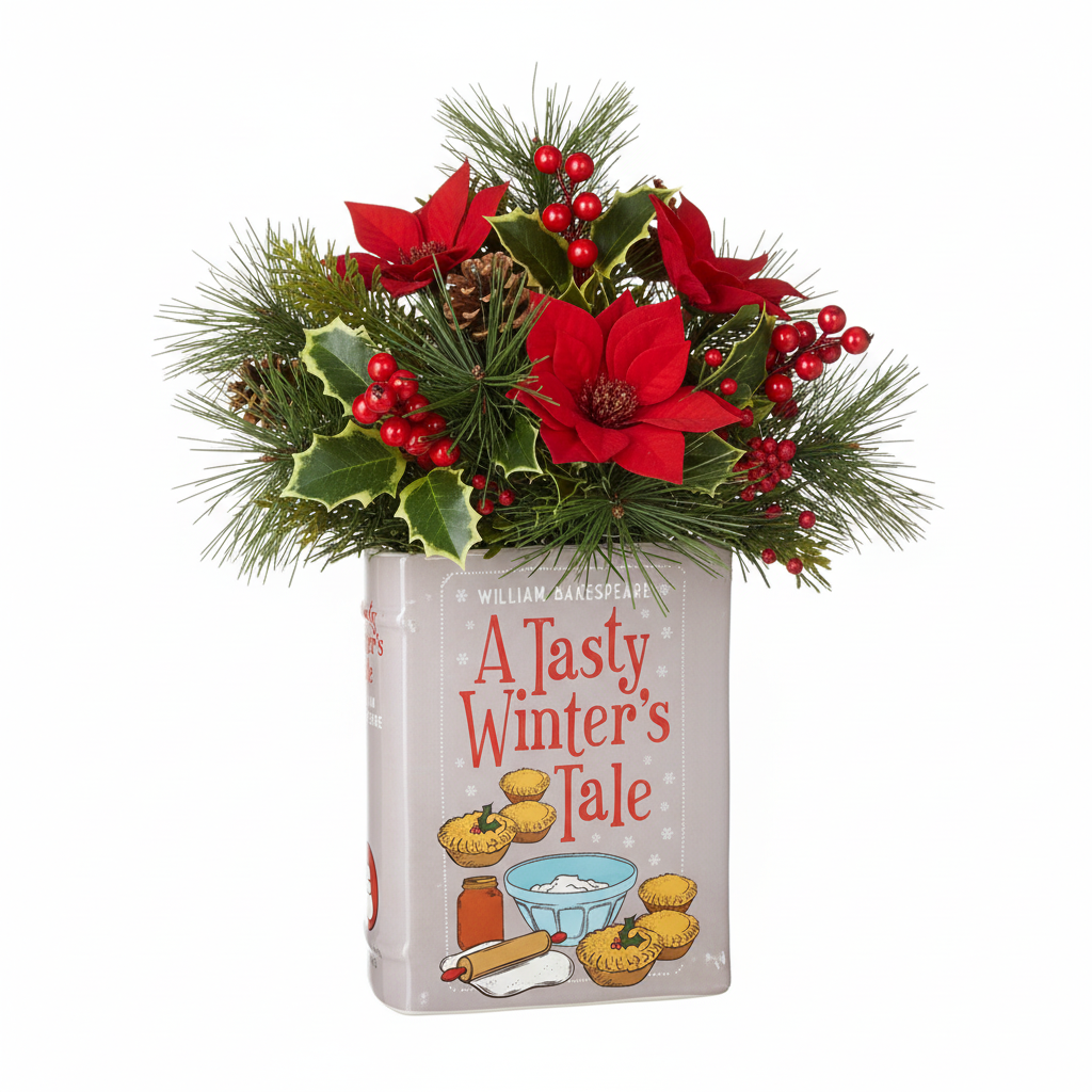Winter Tale Cookbook Vase