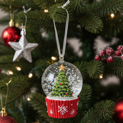 Christmas Tree Snowglobe Bauble