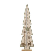 MDF Tree-Shaped Standing Advent Calendar, 12.5 x 41.5 cm
