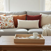 Robins & Leaves Autumnal Cushion