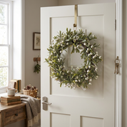 Green Leaves & White Berry Wreath