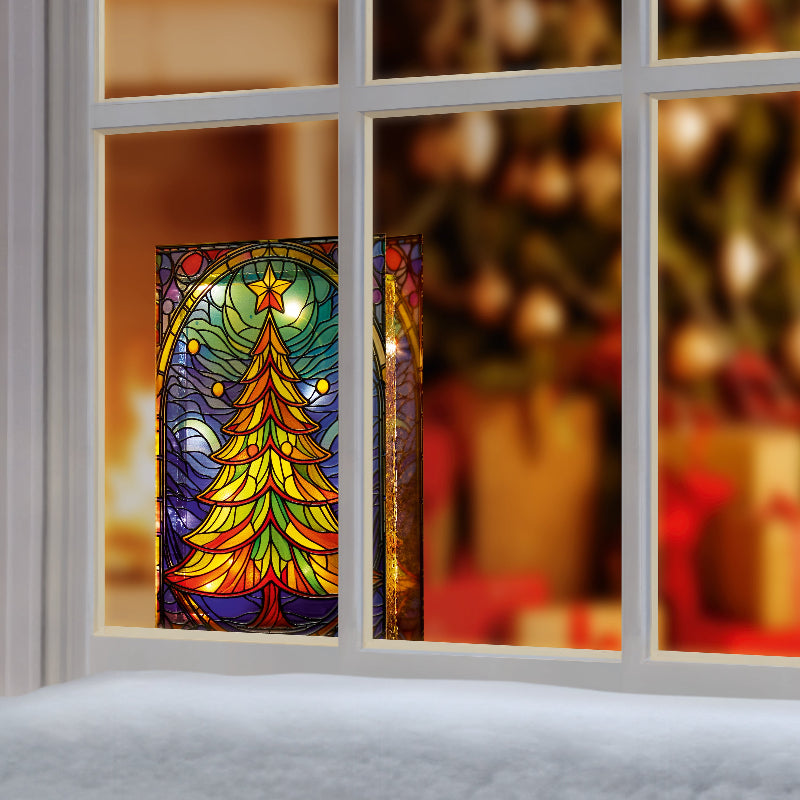 Tree Stained Glass Light