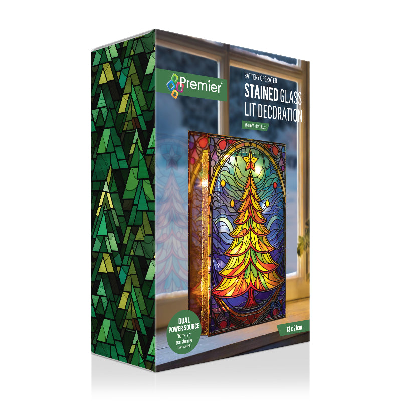 Tree Stained Glass Light