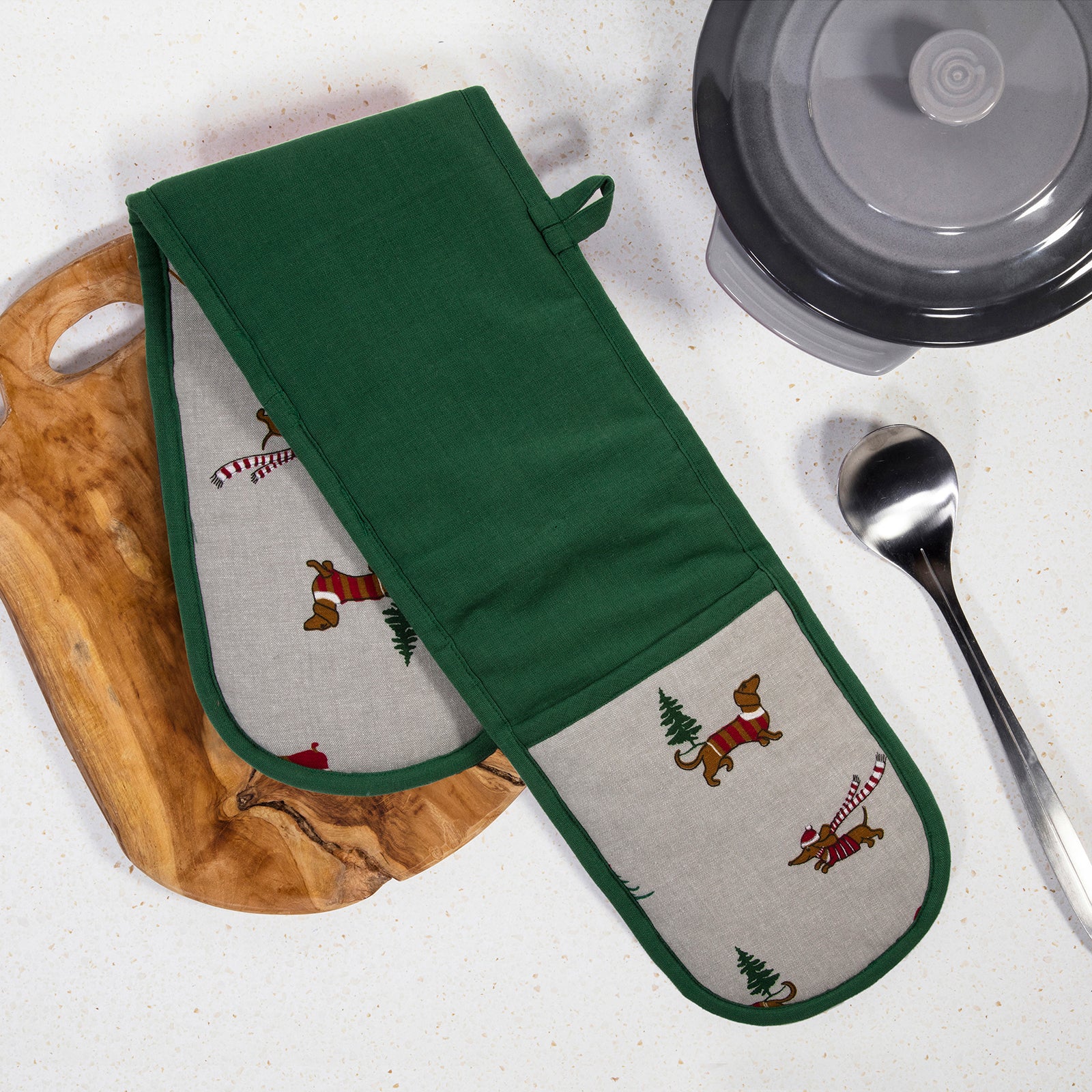 Christmas Dog Double Oven Glove