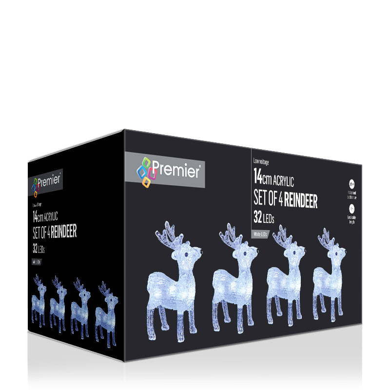 Reindeer Outdoor Lights - Set of 4