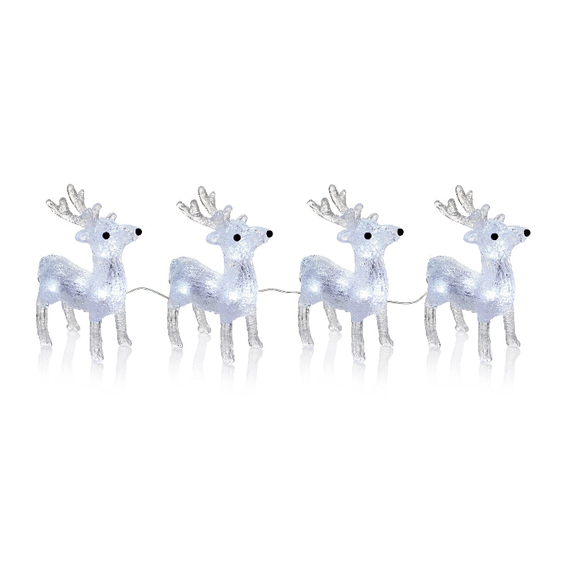 Reindeer Outdoor Lights - Set of 4