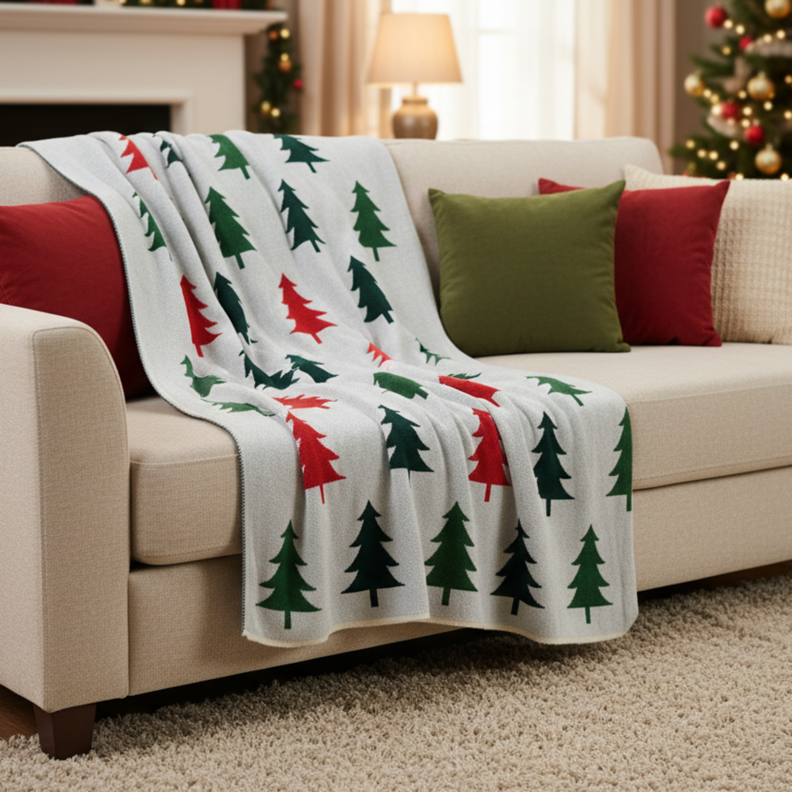 Christmas Trees Throw