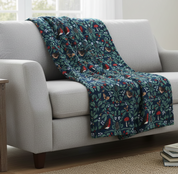 Marie Curie Robin Throw