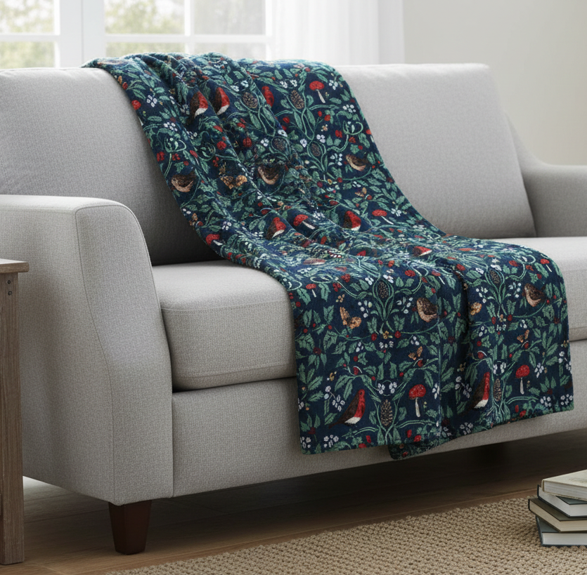 Marie Curie Robin Throw