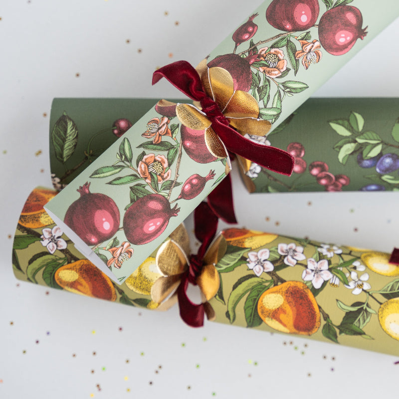 Deluxe crackers - Vintage fruits and foliage (6pcs)