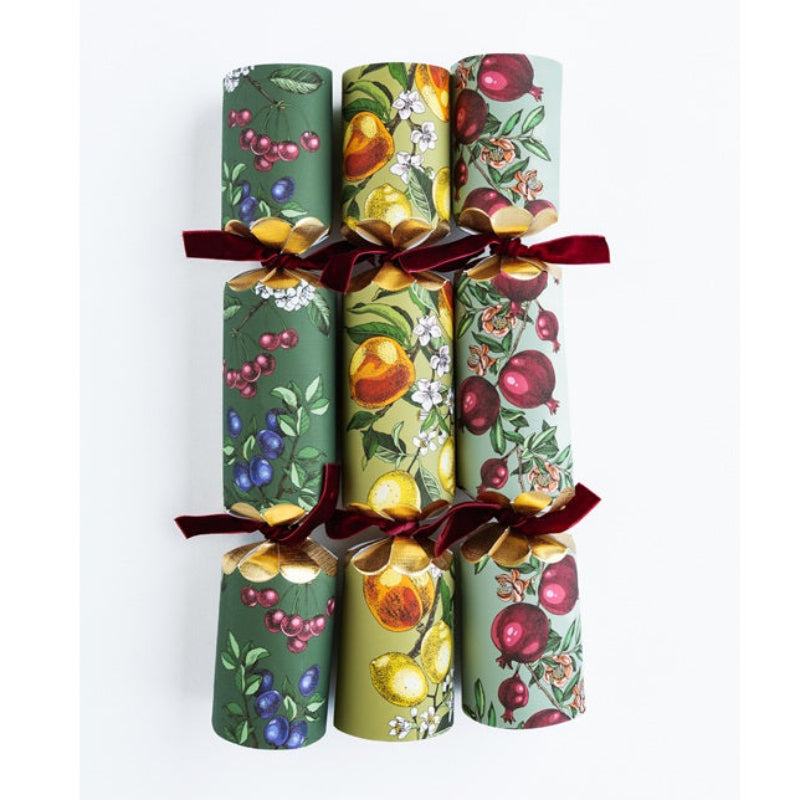 Deluxe crackers - Vintage fruits and foliage (6pcs)