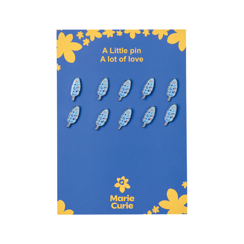 Feather Pin Wedding Favour - Pack of 10