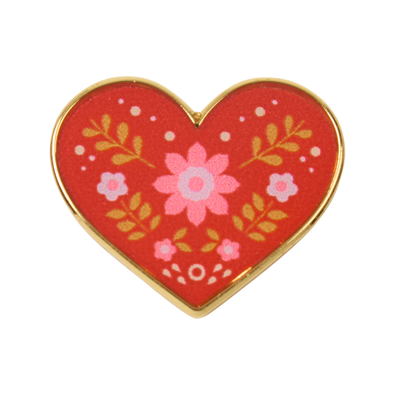 Heart Pin Wedding Favour - Pack of 10