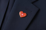 Heart Pin Wedding Favour - Pack of 10