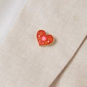 Heart Pin Wedding Favour - Pack of 10