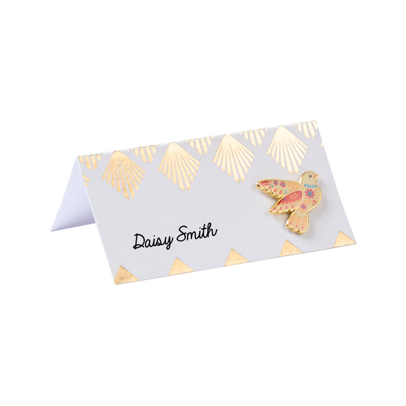 Art Deco Gold Foil Place Cards - Pack of 10