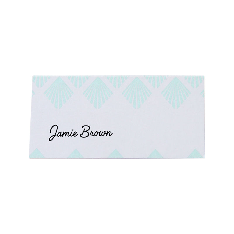 Art Dec Blue Place Cards - 10 of pack