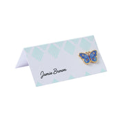 Art Dec Blue Place Cards - 10 of pack