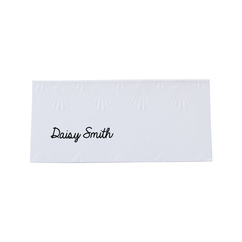 Art Deco Embossed Place Cards - Pack of 10