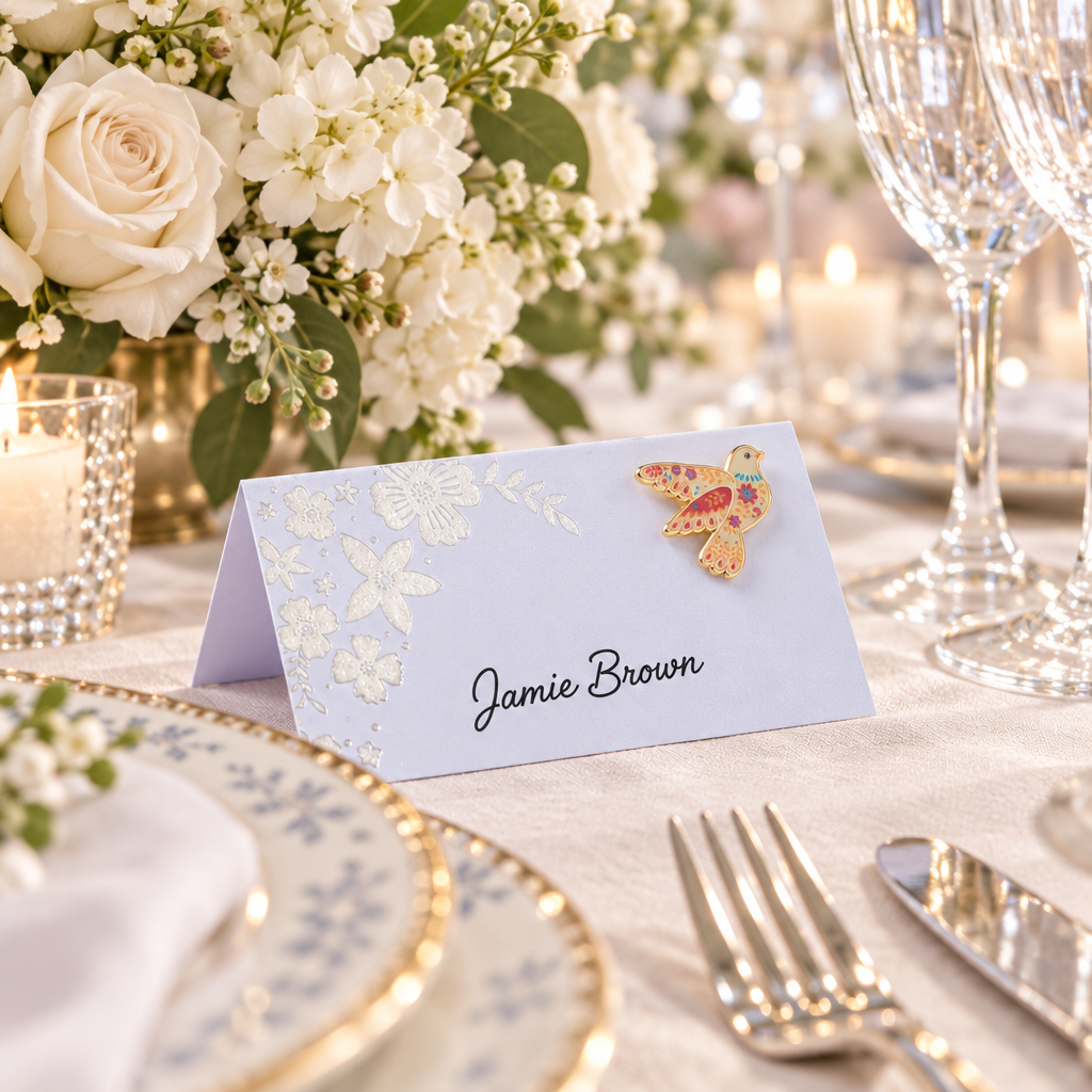 Dove Pin Wedding Favour - Pack of 10