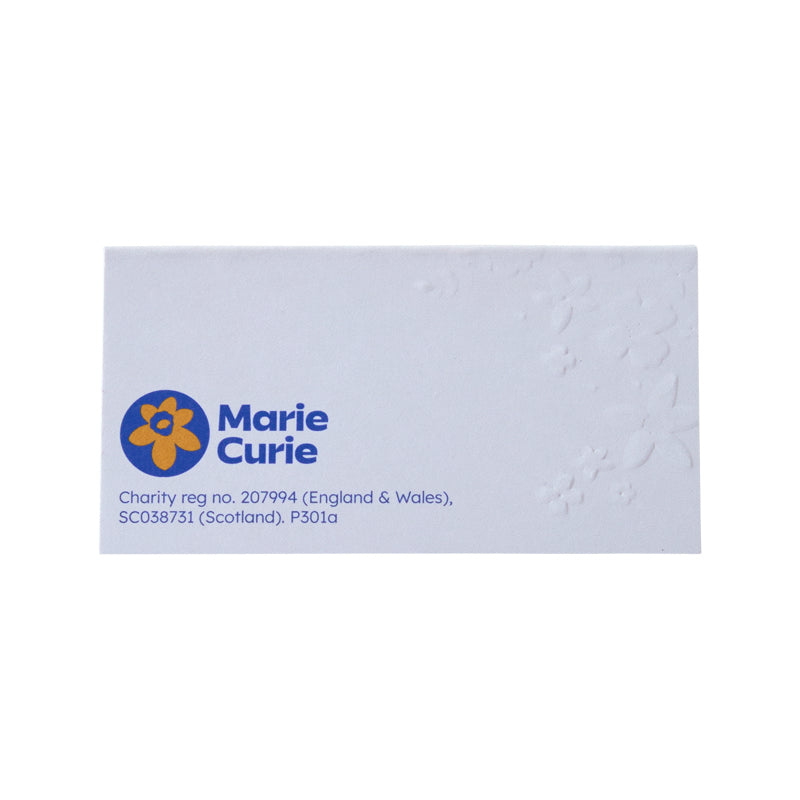 Floral Embossed Place Cards - Pack of 10