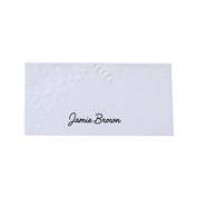 Floral Embossed Place Cards - Pack of 10