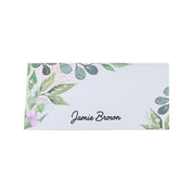Foliage Green Place Cards - Pack of 10