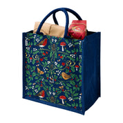 Robin Print Jute Bag